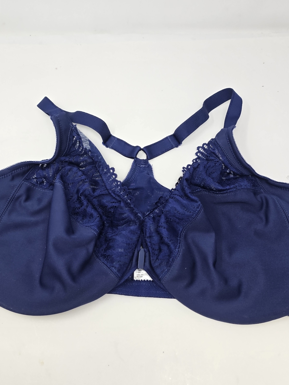 Glamorise Front Close TBack Wonderwire Underwire Bra 44G Navy 1246
